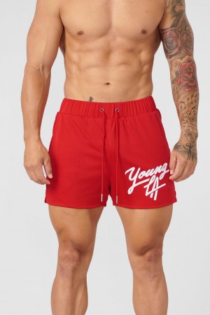 Young LA 104 Legacy Shorts Red | Australia DAPRW-1098