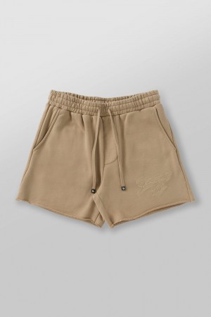 Young LA 1063 - Effortless Sets - Shorts Khaki | Australia DRHMF-2196