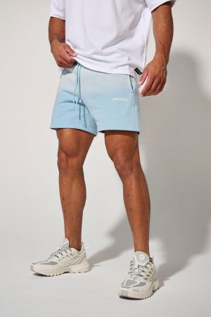 Young LA 1102 - Ultra-Soft Faded Shorts Blue | Australia PMBHL-4635