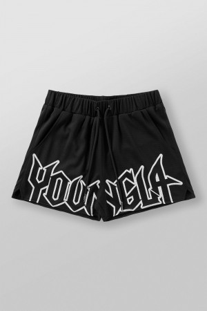 Young LA 1109 - All-Star Shorts Black | Australia XPZGR-9637