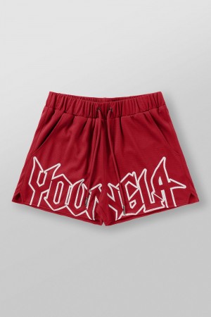 Young LA 1109 - All-Star Shorts Red | Australia XSDRT-7213