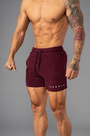 Young LA 113 The Perfect Short Shorts Burgundy | Australia OCLFQ-0746