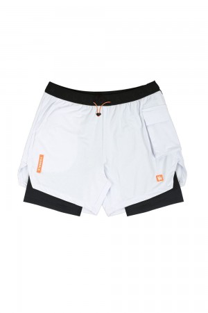 Young LA 121 Performance Line Compression Shorts White | Australia NJIUB-7801