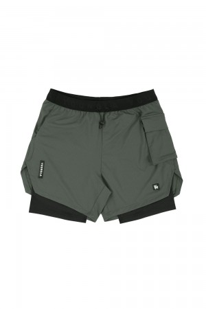 Young LA 121 Performance Line Compression Shorts Olive | Australia OYJHZ-0516