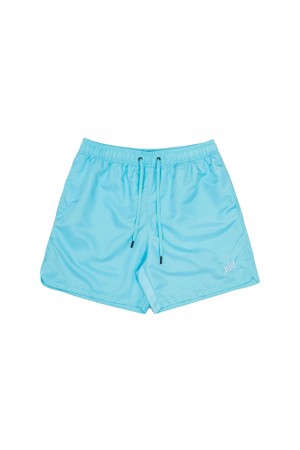 Young LA 123 Pastel Flow Shorts Aqua | Australia FLRNO-6189