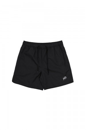 Young LA 123 Pastel Flow Shorts Black | Australia FPCXY-1203