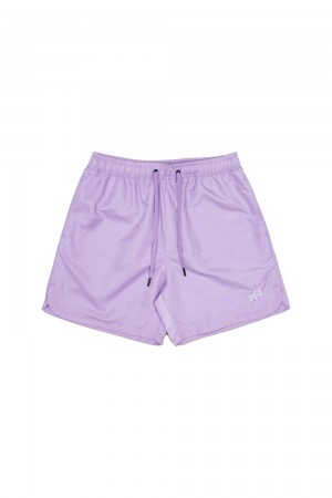 Young LA 123 Pastel Flow Shorts Purple | Australia PVSJF-3517