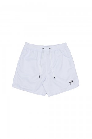 Young LA 123 Pastel Flow Shorts White | Australia AKLMV-8106