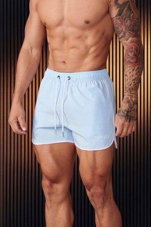 Young LA 125 - Olympic Shorts Light Blue | Australia REPHB-9845