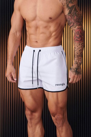 Young LA 125 - Olympic Shorts White | Australia PYMDJ-4035