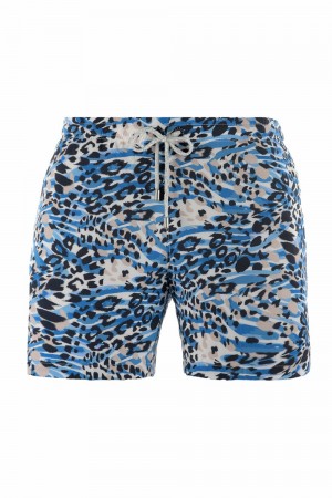 Young LA 128 Abstract Swim Shorts '22 Blue | Australia KAXCL-0269