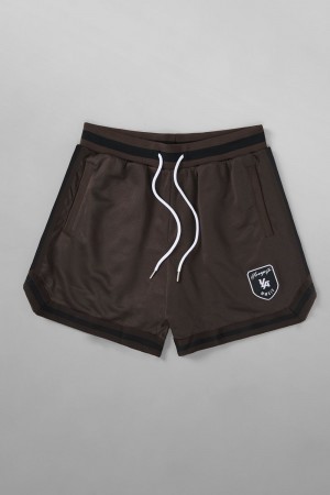 Young LA 133 Home Plate Shorts Dark Brown | Australia UZOKQ-9108