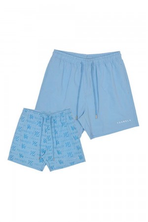 Young LA 136 - Reveal Swim Shorts Blue | Australia IYEPU-2807