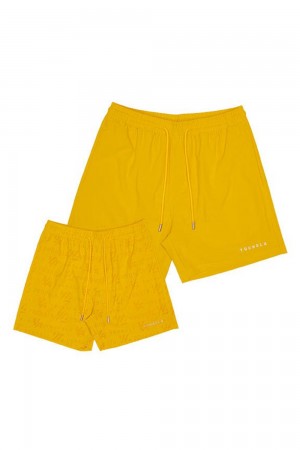 Young LA 136 - Reveal Swim Shorts Yellow | Australia NQVGX-7523