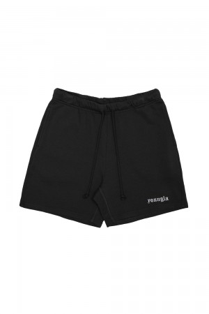 Young LA 139 Earthy Collection - Shorts Black | Australia SRWHN-9036