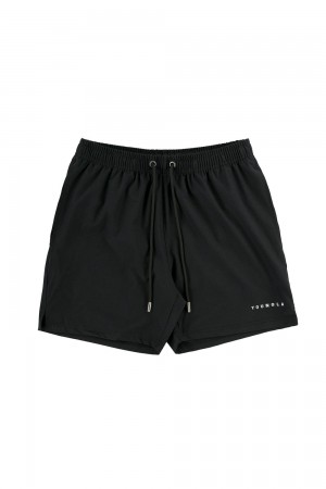 Young LA 140 Frooty Swim Shorts Black | Australia PVFEJ-9542