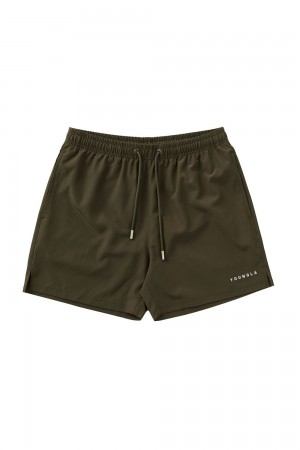 Young LA 140 Frooty Swim Shorts Olive | Australia LWNIS-3845