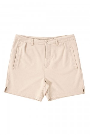 Young LA 145 Casual Chino Shorts Beige | Australia VIKGQ-1648