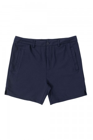 Young LA 145 Casual Chino Shorts Navy | Australia MZADC-1094