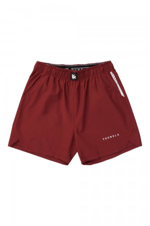 Young LA 146 Sprint Shorts Burgundy | Australia QWYMD-6405