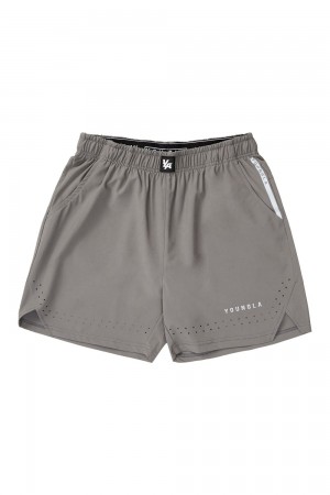 Young LA 146 Sprint Shorts Grey | Australia KQWUB-0892