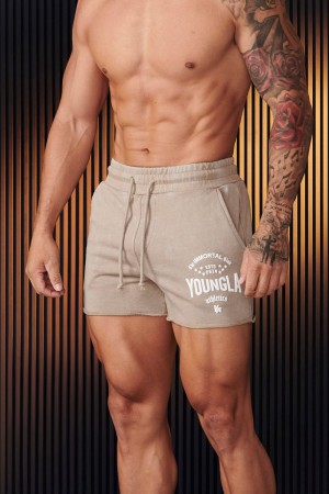 Young LA 152 - Immortal Shorts Beige | Australia IEVWU-1268