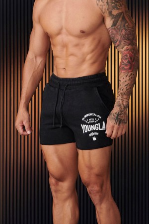 Young LA 152 - Immortal Shorts Black | Australia GIORD-6937