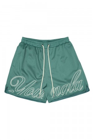 Young LA 155 Championship Shorts Green | Australia EFTUO-1589