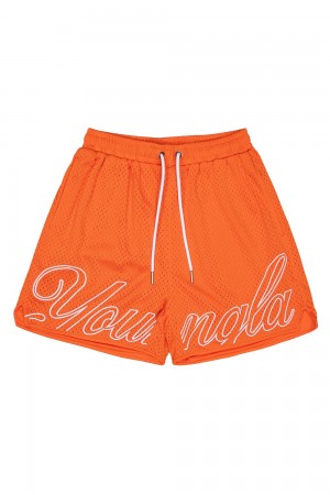 Young LA 155 Championship Shorts Orange | Australia WGSTN-5031