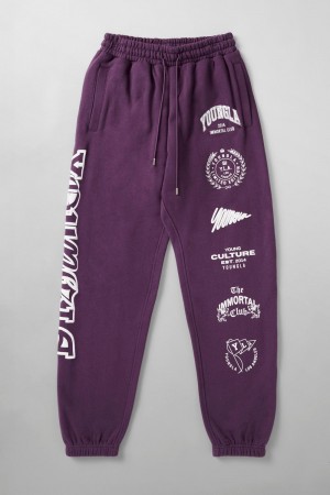 Young LA 204 - Immortal Killer Joggers Purple | Australia ZTSMW-4067