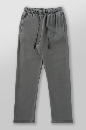 Young LA 2078 - Minimal No Cuff Joggers Grey | Australia EKCUF-3614