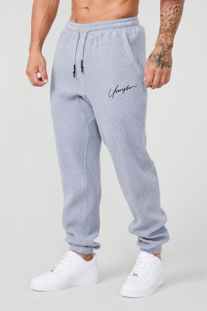 Young LA 207 Cozy Thermal Joggers Grey | Australia QIMNE-1604