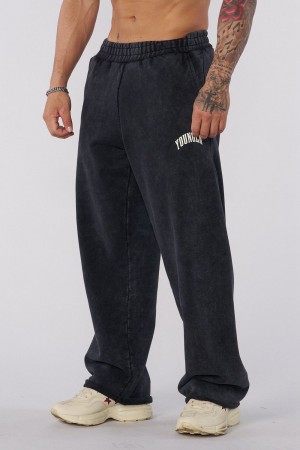 Young LA 2088 - New Wave Baggy Sweats Black | Australia BMSKH-5967