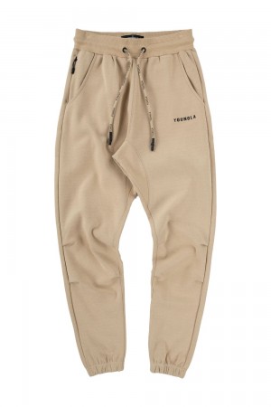 Young LA 210 Kick-Back Joggers Beige | Australia FAOET-9406