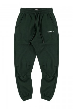 Young LA 210 Kick-Back Joggers Green | Australia RPAXG-5681