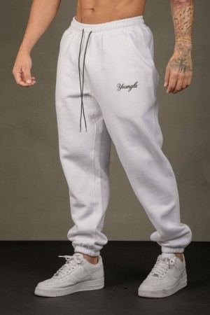 Young LA 211 For Him Joggers White | Australia EKGDV-0897