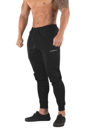 Young LA 213 Elite Joggers Black | Australia YWUKN-2170