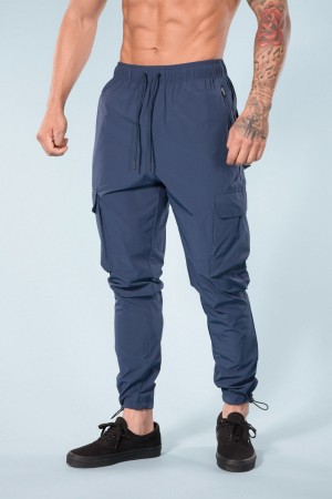 Young LA 218 Travel Cargo Joggers Blue | Australia NMFDH-3105