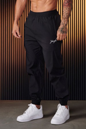 Young LA 225 - Airwave Joggers Black | Australia OWUXS-8265