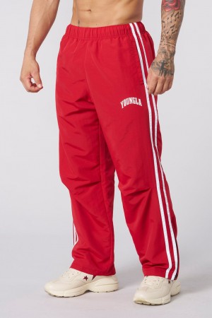 Young LA 249 - Flagship Track Pants New Colors Red | Australia JQTCP-7485