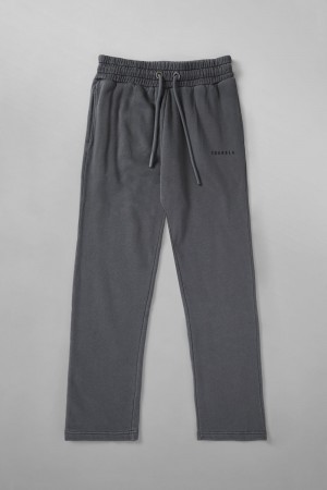 Young LA 261 Old School No Cuff Joggers Grey | Australia WSNTU-0713