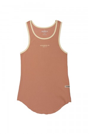 Young LA 313 Rocket Rib Tanks Brown | Australia AMJRD-0538