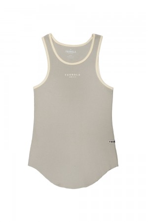 Young LA 313 Rocket Rib Tanks Grey | Australia CLPHY-9604