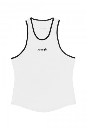 Young LA 319 - Pristine Tank Tops White | Australia UILDX-0649