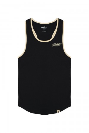 Young LA 324 Classics Stringer Tank Black | Australia ENSKH-6928