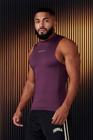 Young LA 341 - Blitz Compression Tanks Purple | Australia JOYHR-5409