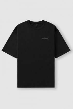 Young LA 4017 - Minimal Tees Black | Australia JGOLT-9240