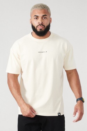 Young LA 401 Essential Jacked Tees Cream | Australia FYXRD-4238