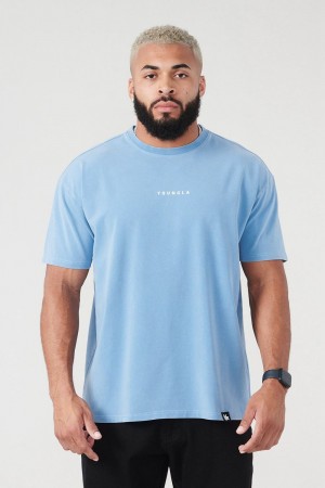 Young LA 401 Essential Jacked Tees Light Blue | Australia TGHFI-6873