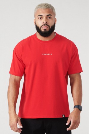 Young LA 401 Essential Jacked Tees Red | Australia QIJPR-8563